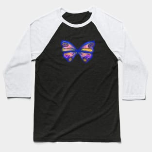 Watercolour Butterfly 1 (Purple) Baseball T-Shirt